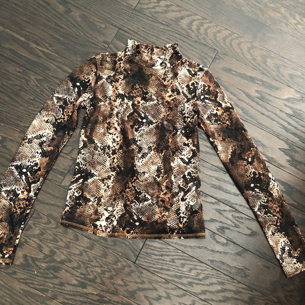 Snakeskin Sheer blouse